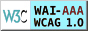 Level Triple-A conformance icon, W3C-WAI Web Content Accessibility Guidelines 1.0