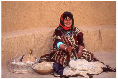 Berber Lady in Trogodyte village at Matmata